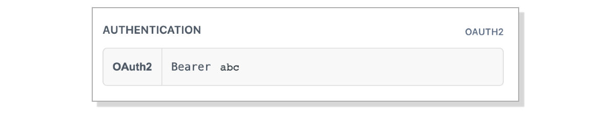 Example Bearer string
